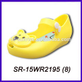 yellow bear kids plastic sandals plastic transparent sandals jelly shoe